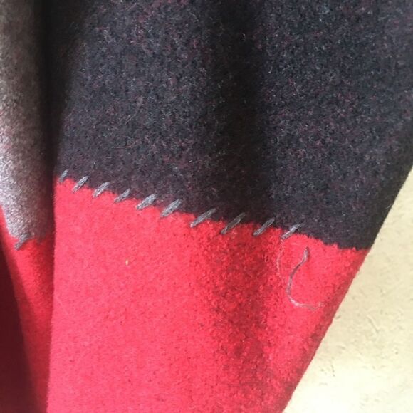 Elisabeth Liz Claiborne Wool Patchwork Coat - Picture 7 of 12